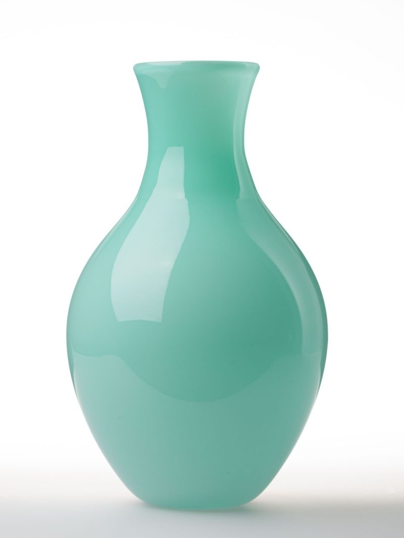 Large Florist vase Mint Green katztudio Glassworks